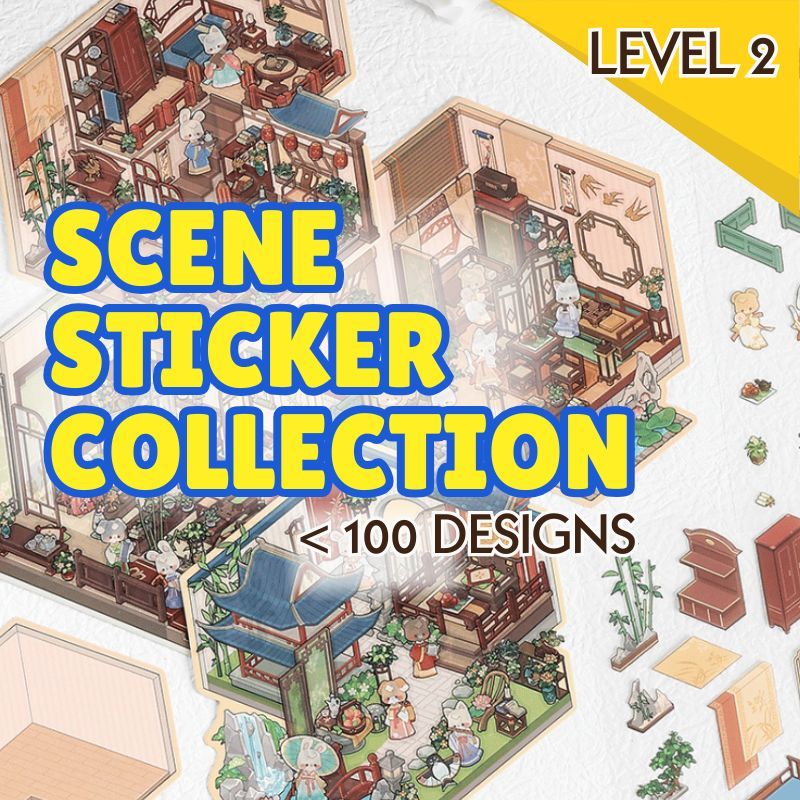 Scene Stickers Type Level 2 Landscape Scene Sticker Collection – KreativeWall.com